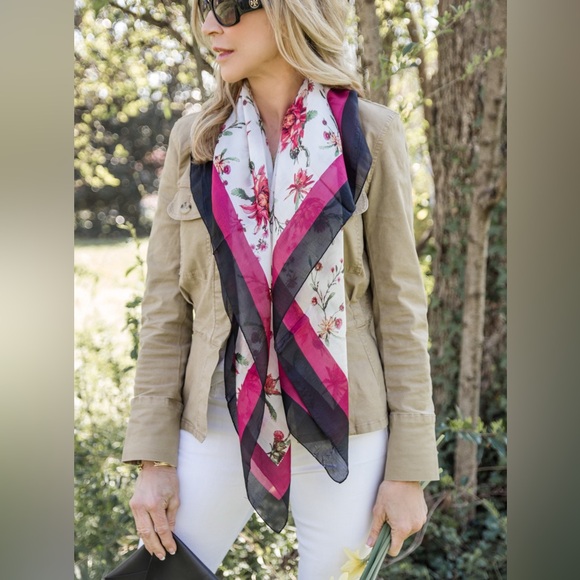 GIFT READY NWT Chan Luu 100% Silk Scarf - Picture 2 of 9